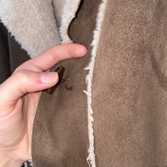 Vintage Telluride Clothing Co Faux Fur Suede Sherpa lined Coat Size XL - Picture 7 of 10